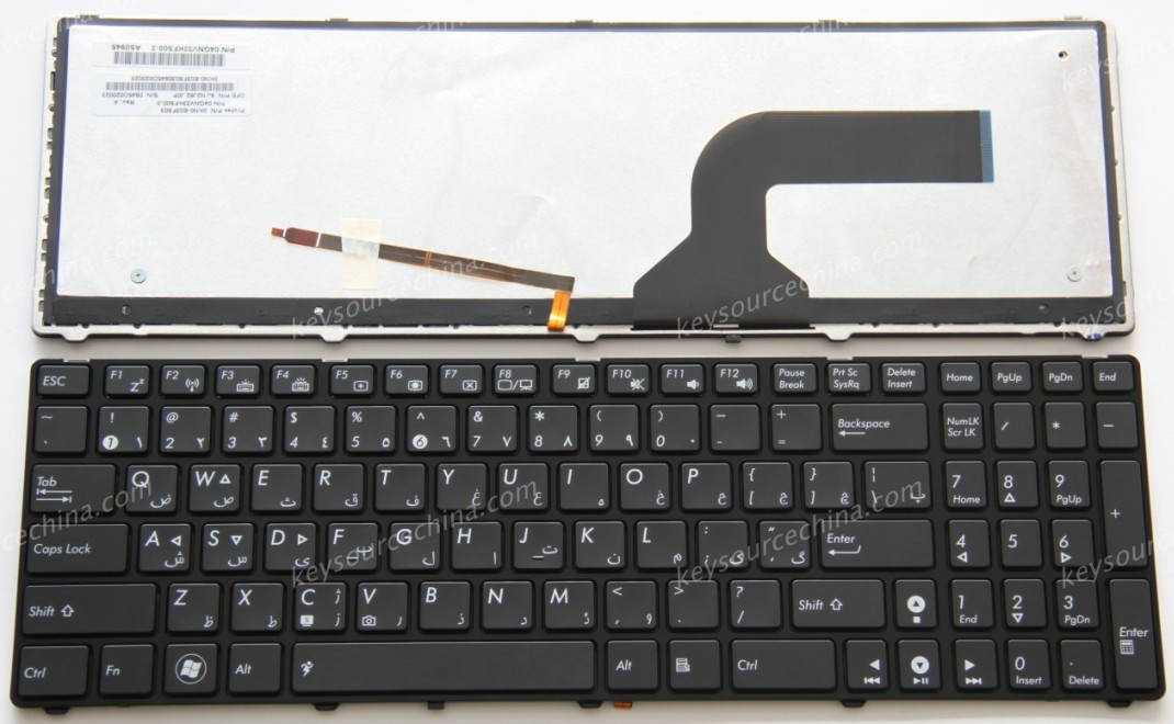 04GNV33KFS00-3,0KN0-H31GR03,Asus G51 Persian laptop keyboard,Asus G53 Persian laptop keyboard,Asus G72 Persian laptop keyboard,Asus G73 صفحه کلید لپ تاپ فارسی