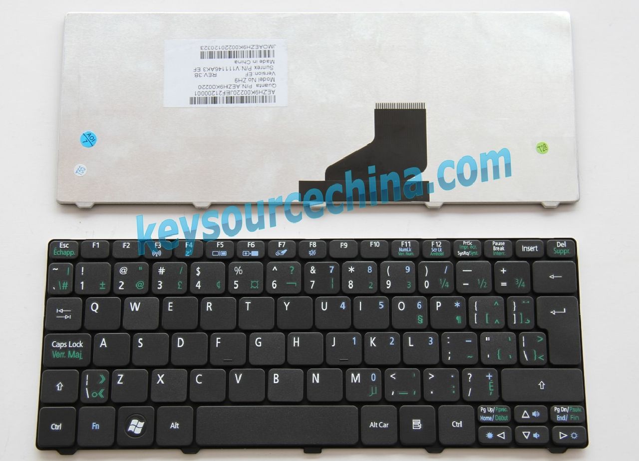 V111146AK3  EF Original Acer Aspire One D255 D257 D270 521 532 533 532H PAV70  NAV70 N55C,eMachines eM350 Nav50 Clavier Canadian(CA) Keyboard