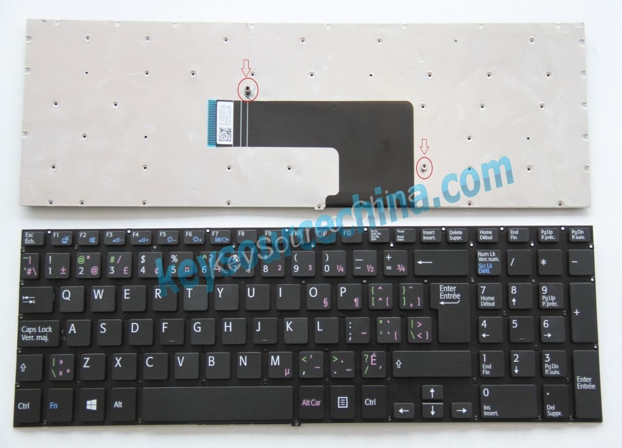 V141706AK1EF Original Sony Vaio Fit 15E SVF1521C2E SVF1521B6E SVF1532Q2E SVF1521D2E SVF1521G1E Clavier Canadian(CA) Keyboard
