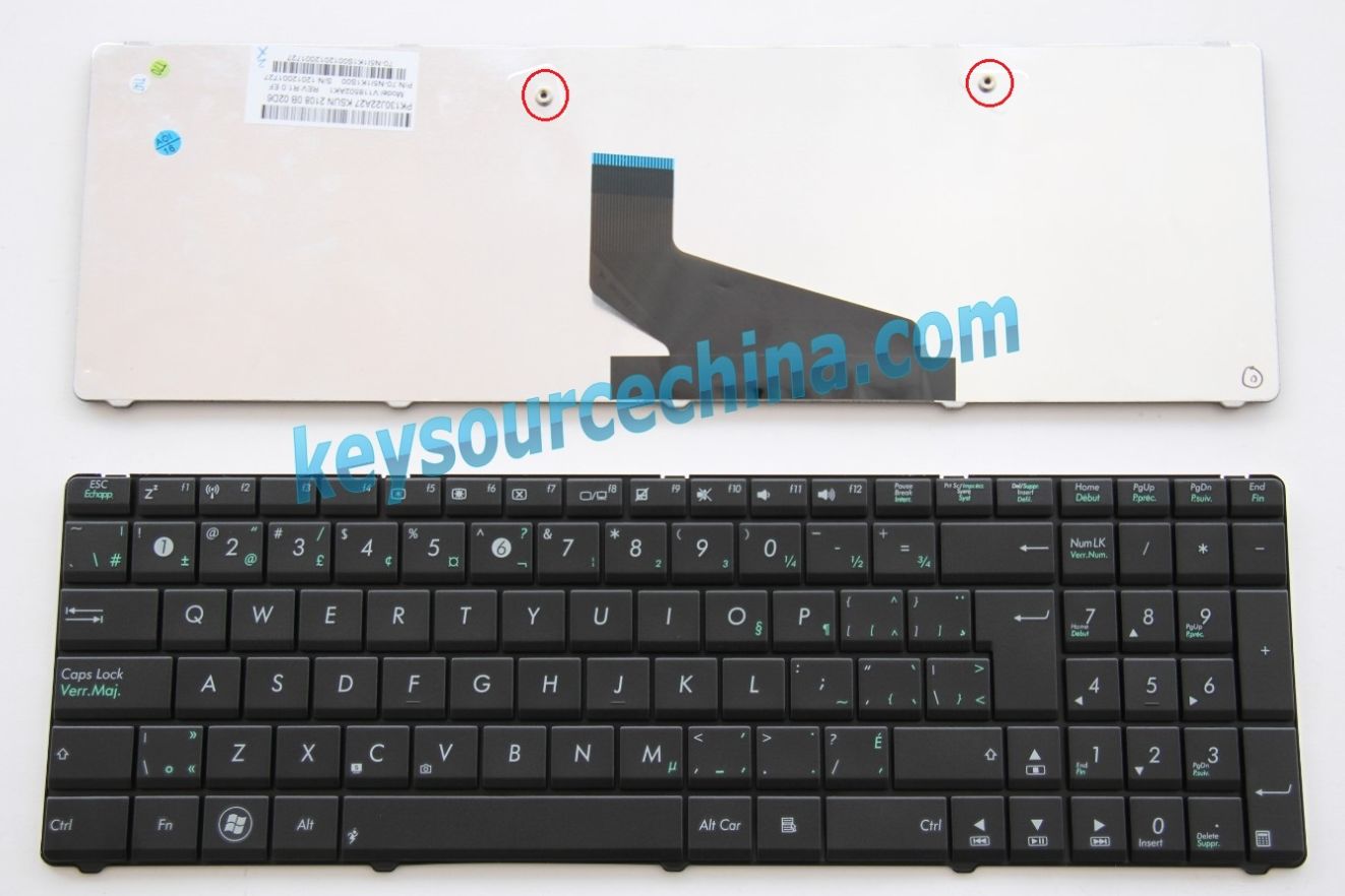 V118502AK1 EF Original Asus K53B K53TA K53U K53Z X53B X53U X53TA A53TK X73B X73T X73TA K73B K73TK X73BR X73BY X53Z Clavier Canadian(CA) Keyboard
