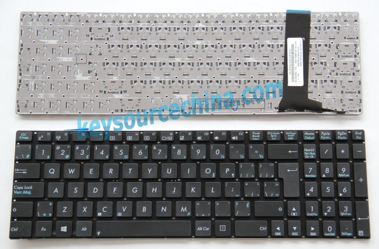 9Z.N8BSU.32M Original Asus N56 N56JN N56JR N56V N56VM N56VZ N76 N76VJ N76VM N76VZ Clavier Canadian(CA) Keyboard