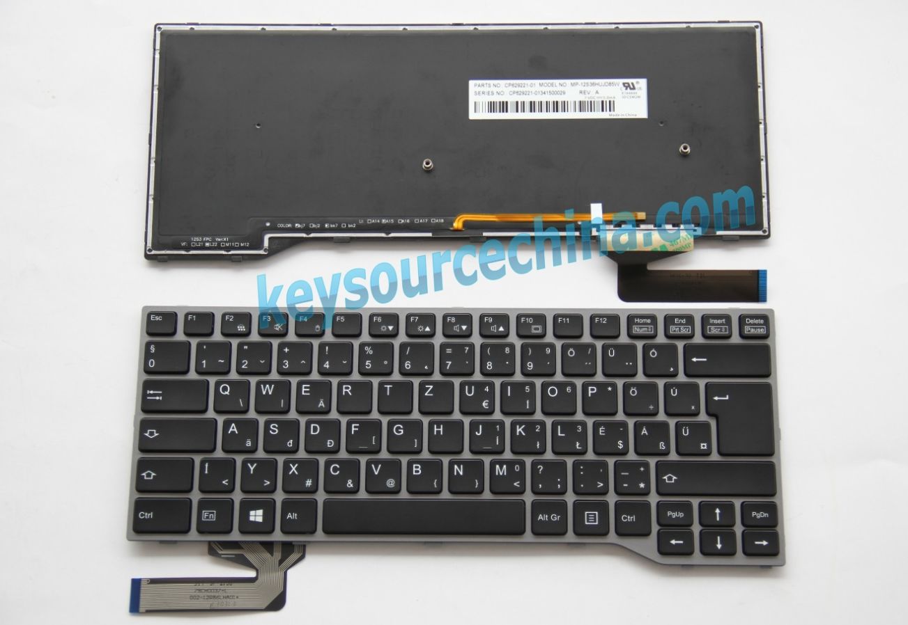 MP-10J16HU6698W Gyári Új Magyar nyelvű QWERTZ Billentyűzet for Fujitsu LifeBook E733 E734 E743 E744
