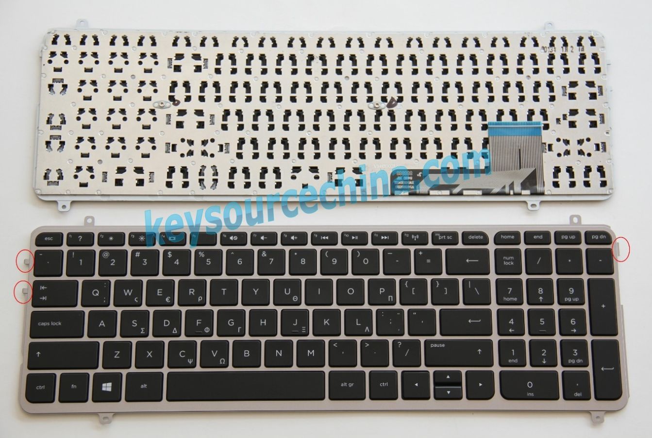 HP ENVY M6-K series M6-K010 TouchSmart M6-K001 M6-K012 M6-K022 Ελληνικό πληκτρολόγιο Greek/GR Keyboard black