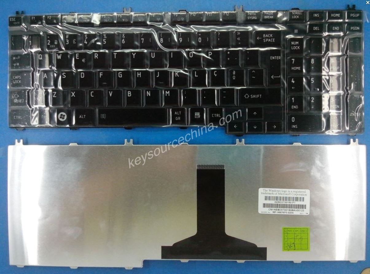 Novo teclado para portátil Toshiba Satellite P300 P305 L305 L350 L500 L550 L355 Qosmio X300 G50 Português PT