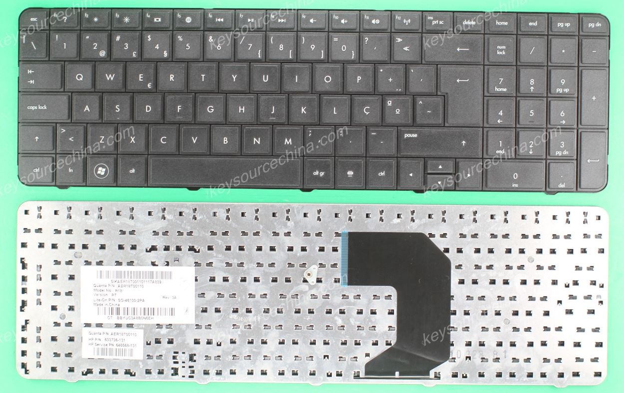 633736-131 646568-131 Teclado para portátil HP Pavilion g7 g7-1000 Series g7-1100 Português PT/PO Keyboard