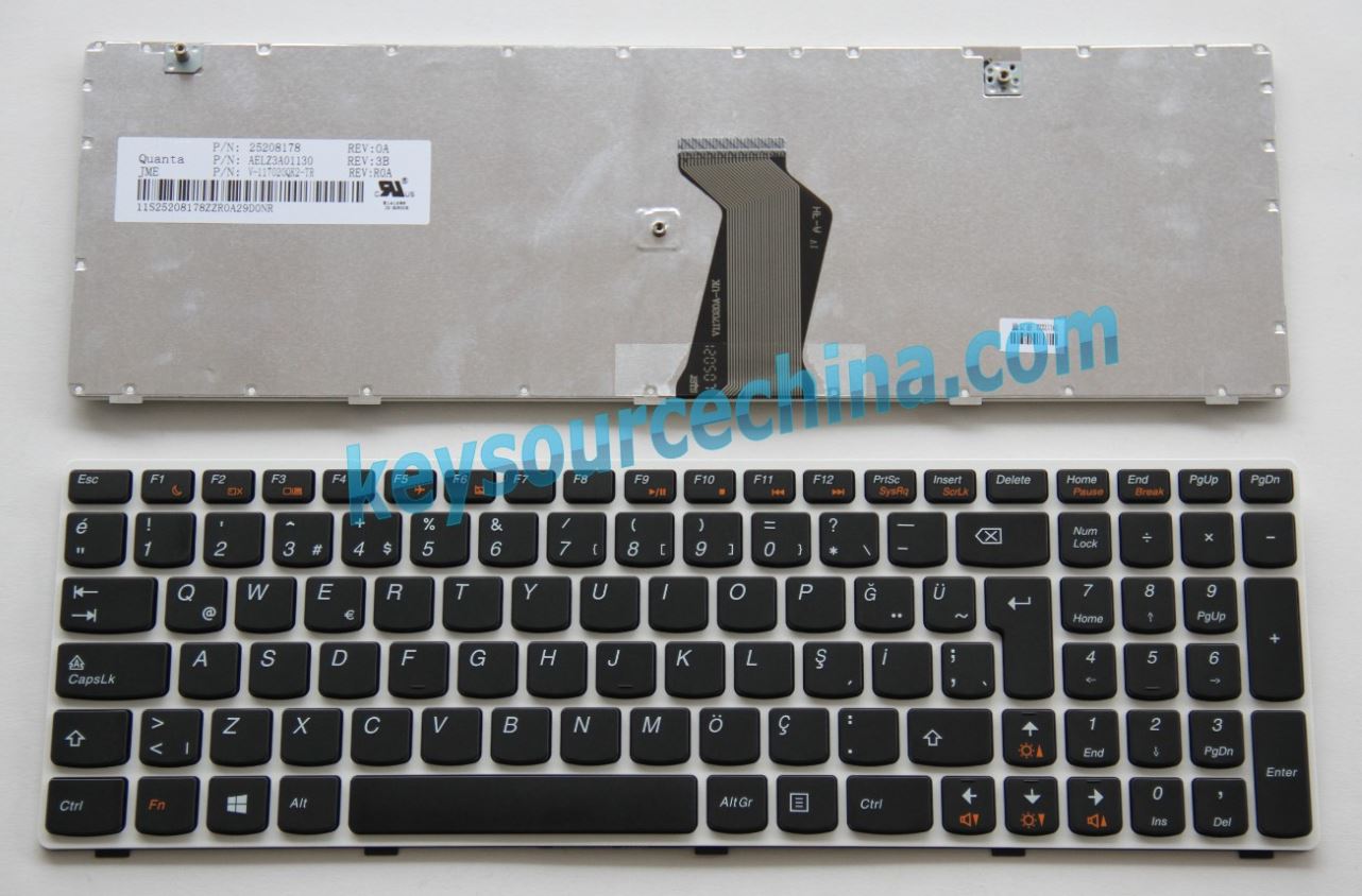 Orjinal - Yeni  Lenovo IdeaPad G580 G585 V580 V585 Z580 Z585 Notebook Klavye Q-Türkçe(TR)