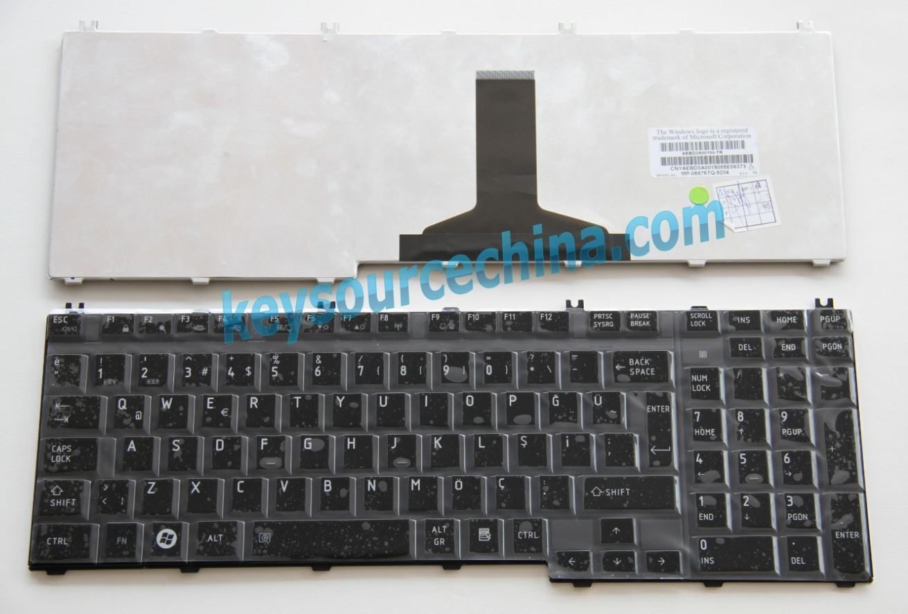 Toshiba Satellite P300 P305 L305 L350 L500 L550 L355 Qosmio X300 X305 G50 QWERTY Notebook Klavyeleri Klavyesi Q-Türkçe(TR) Keyboard