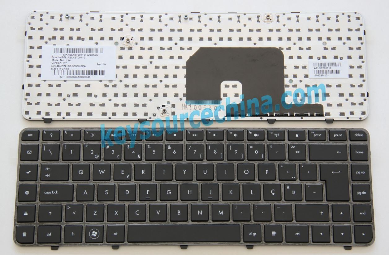 Novo teclado para portátil HP Pavilion DV6-3000 Series DV6-3100 DV6-3200 DV6-3300 Português PT