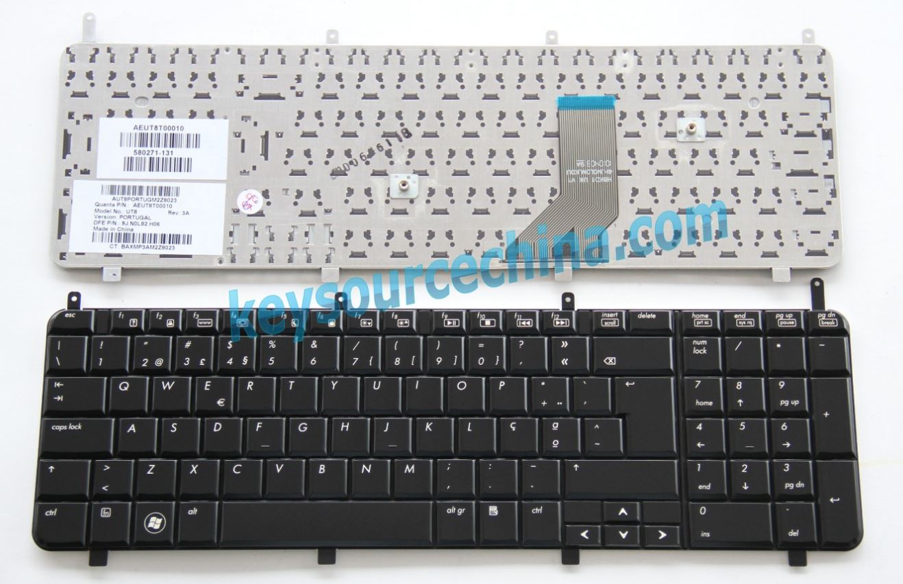 Novo teclado para portátil HP HDX X18 HDX18t; Pavilion dv8-1000 Series Português PT