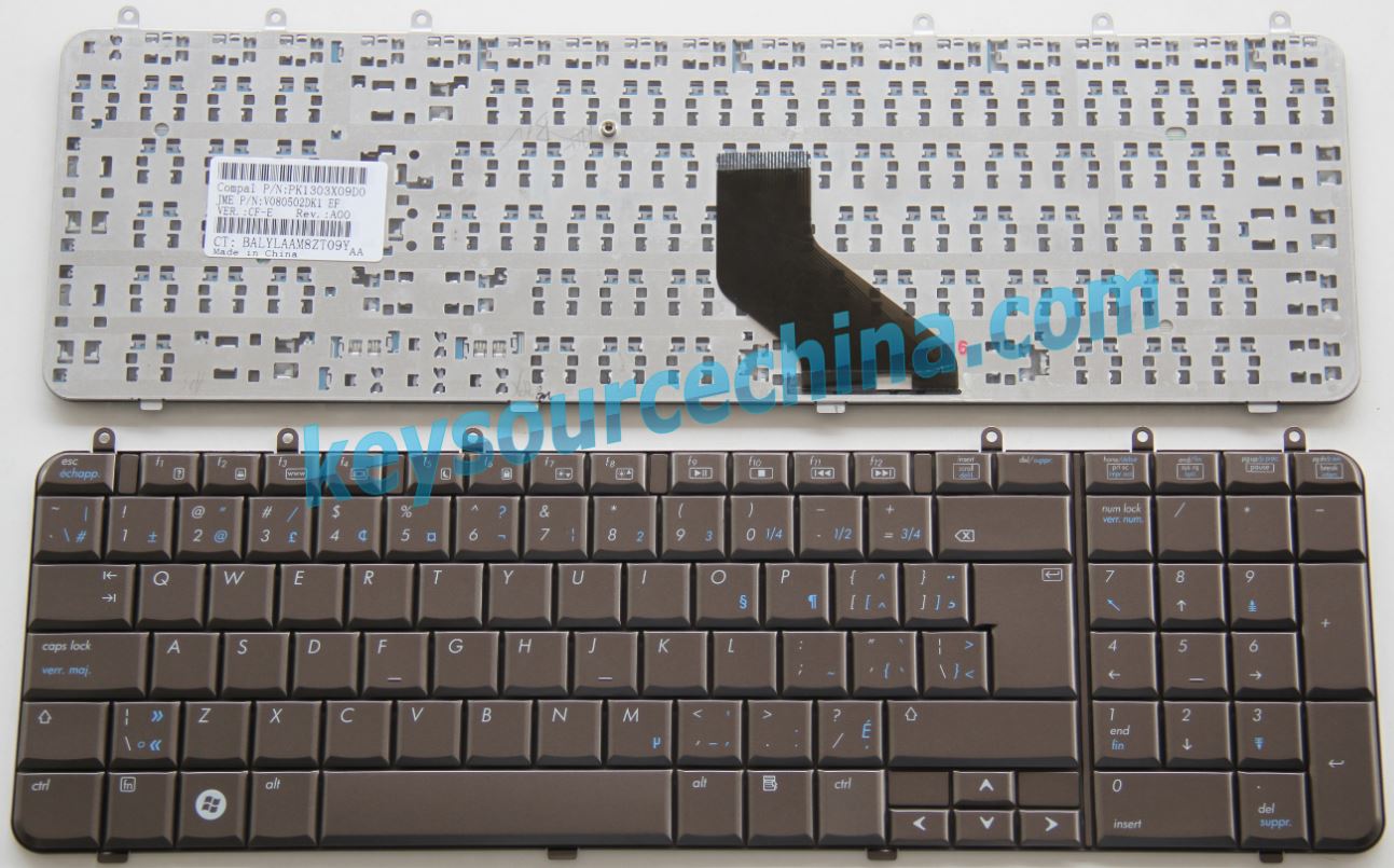 PK1303X09D0, HP Pavilion DV7-1000 Series DV7-1100 DV7-1200 Black Laptop Keyboard Clavier Canadian(CA)