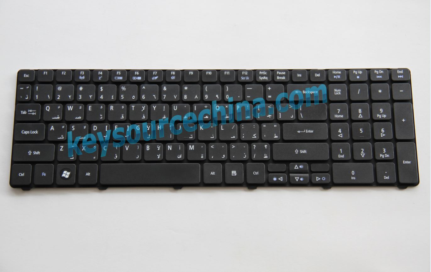 eMachines E442 E443 E529 E640 E642 E644 E729 E732 Black لحاسب المحمول كيبورد Arabic keyboard