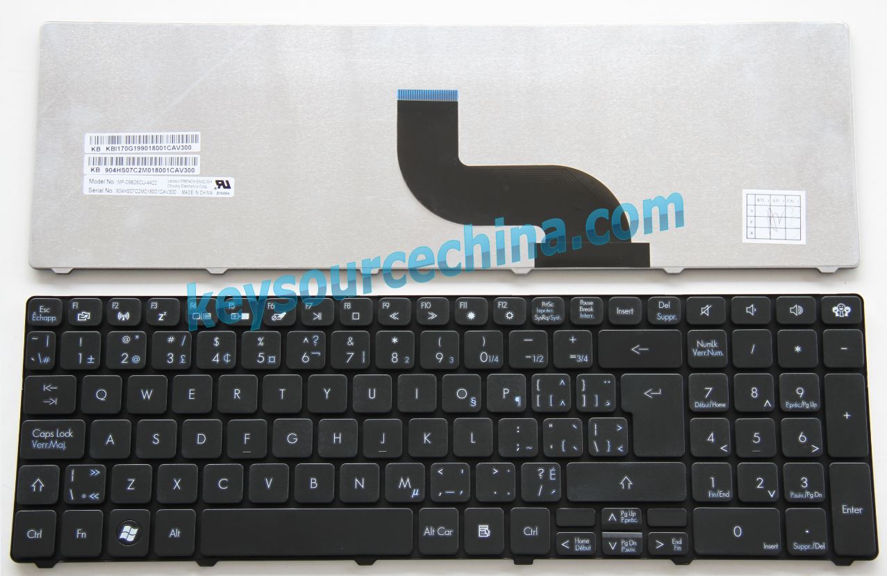 KBI170G1990 Packard Bell TK81 TK83 TK85 TK87 TM80 TM81 TM82 Laptop Keyboard Clavier Canadian(CA)