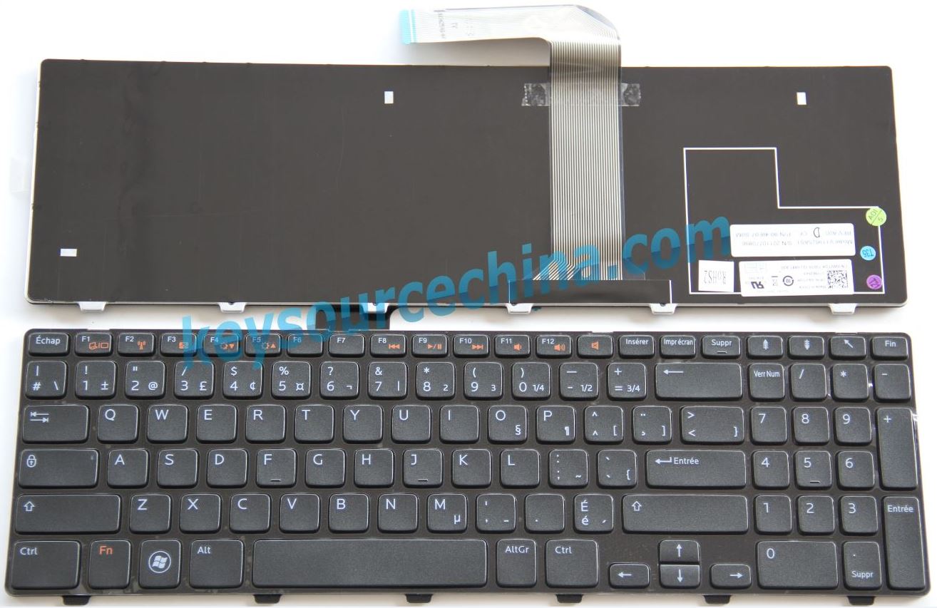 90.4IE07.S0M,V119625AS1,Dell Inspiron N5110 Laptop Clavier Canadian,Dell Inspiron M5110 Laptop Clavier Canadian,Dell Inspiron 15R-N5110 Laptop Clavier Canadian,Dell Inspiron Q15R-N5110 Laptop Clavier Canadian,Dell Q15R-M5110 Clavier Canadian