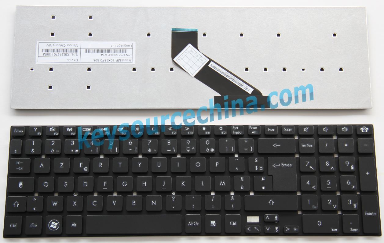MP-10K36F0-698 Clavier ordinateur portable pour Packard Bell LK11BZ LK13BZ LS11HR TS11SB original Français