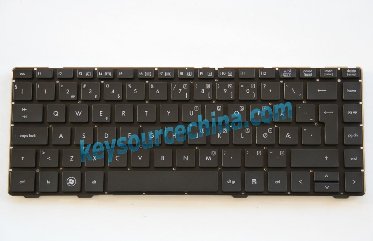 V119026AK1 NW Originalt HP EliteBook 8460P 8460W Norsk tastatur