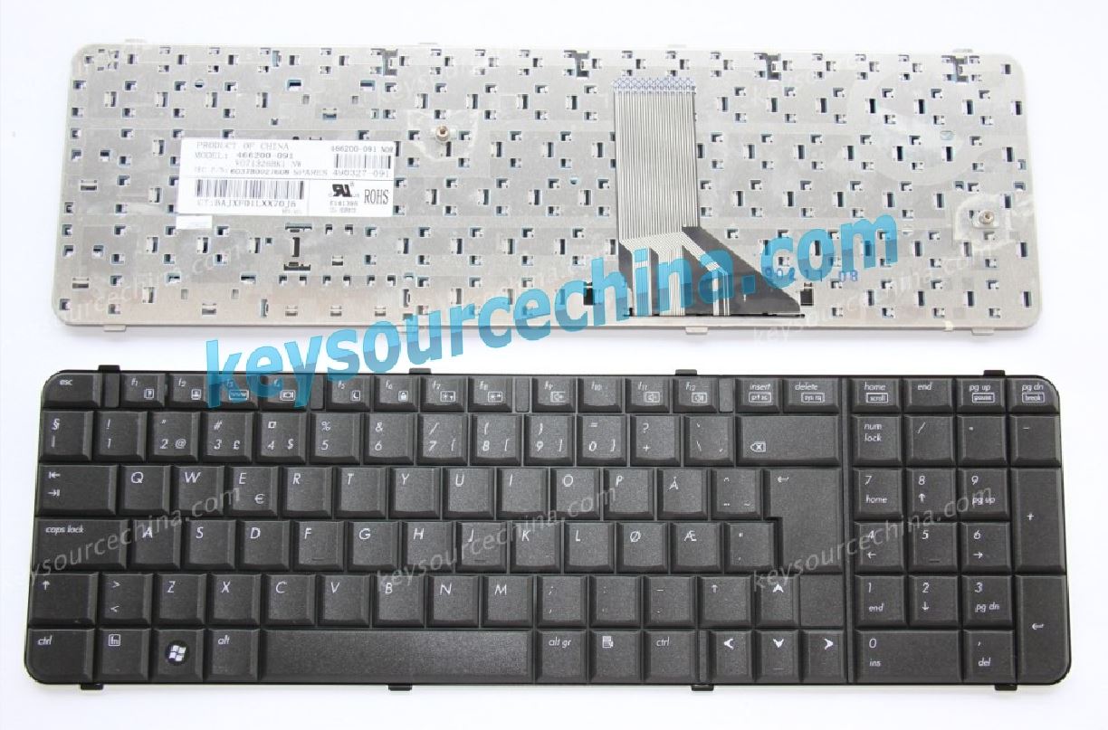 HP 6830S Norsk bærbar pc tastatur