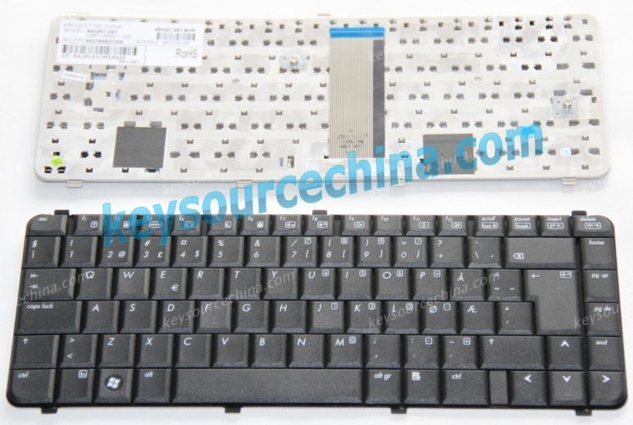 HP 6530S Norsk bærbar pc tastatur