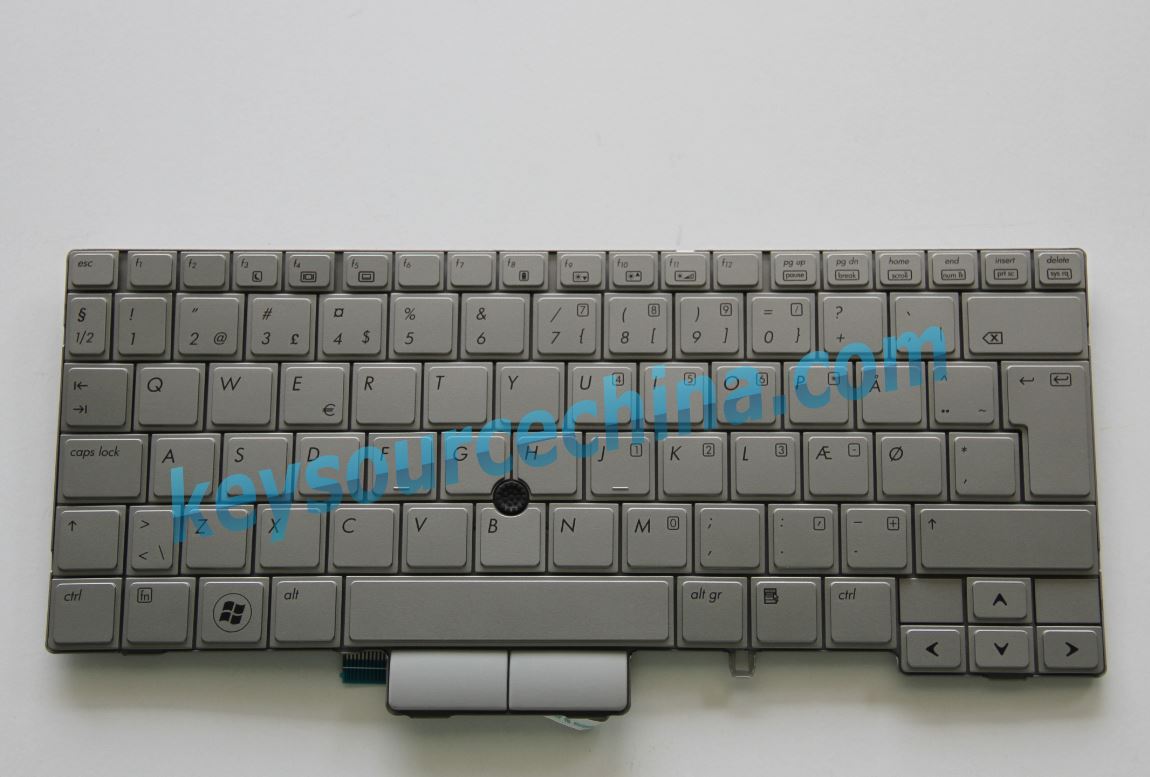 HP 2740 2740P Dansk bærbar tastatur MP-09B66DK6442