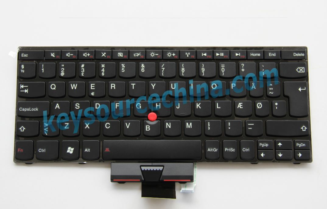 Lenovo ThinkPad Edge E120 E125 E220s E130 E135 S220 Æ Ø Å Dansk Tastatur Danish Keyboard