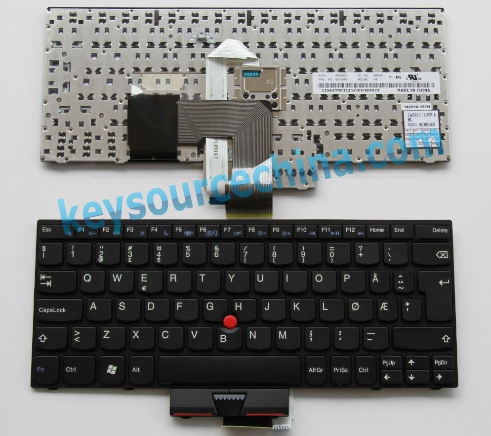FRU 04Y0020 63Y0067 Thinkpad X121E X131E Norsk tastatur