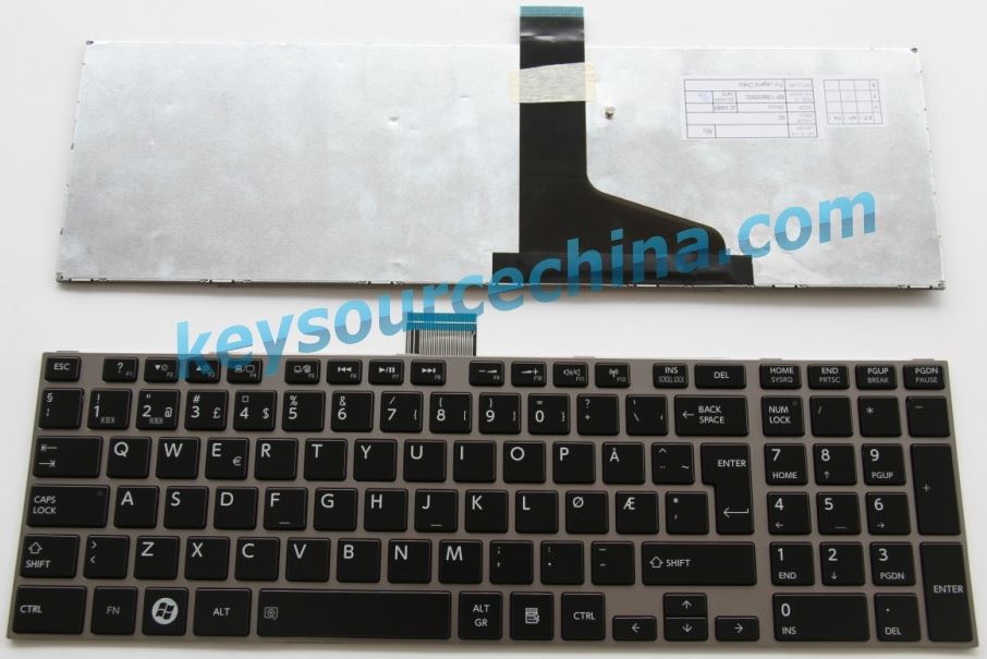 MP-11B66N06930 Toshiba L850 L850 P870 X870 S850 S870 Norsk tastatur
