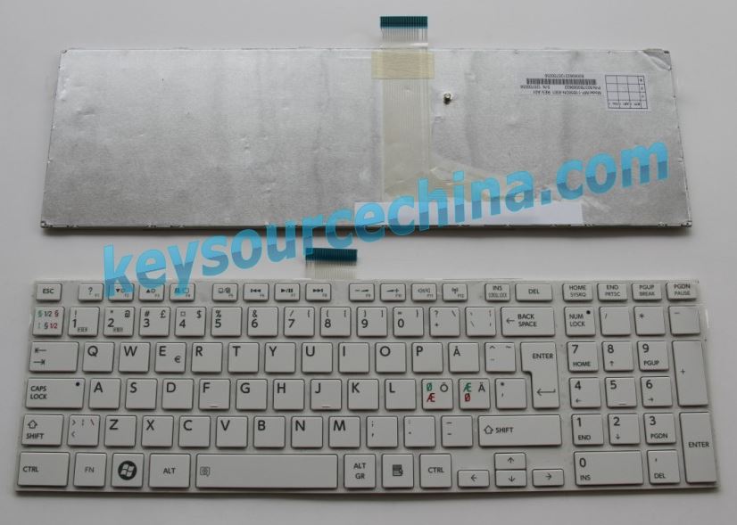 Toshiba C850 Nordic keyboard White,MP-11B96DN-9301