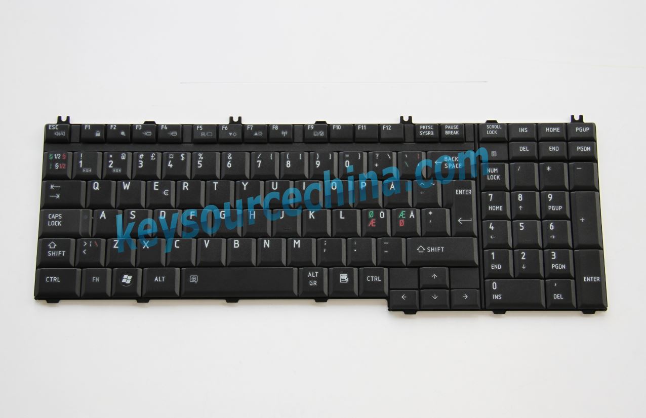 MP-06876DN-6984 Nordic Keyboard,PK130731A26 Nordic Keyboard,Toshiba Satellite L350 Nordic Keyboard