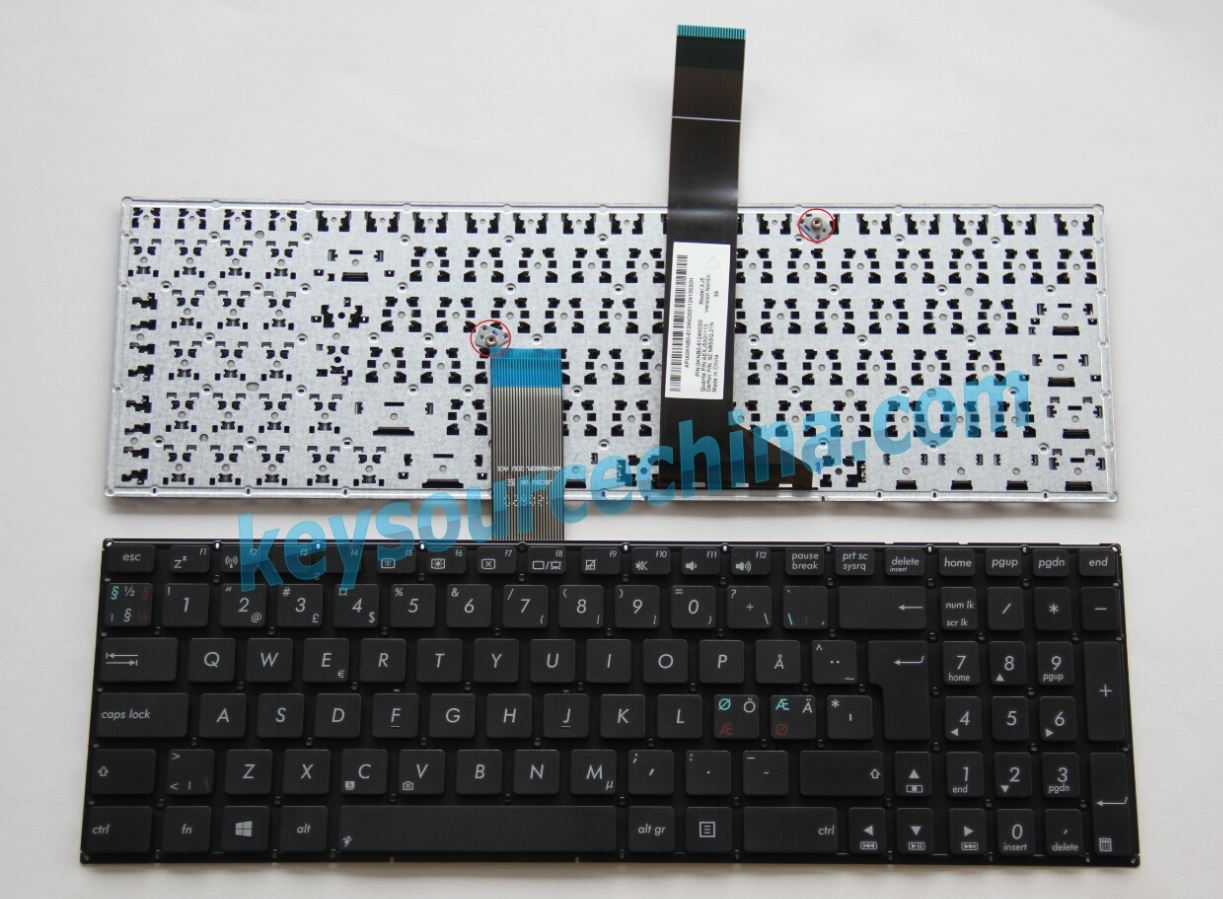 9Z.N8SSQ.21N Original Asus X501 X501A X501U Nordic Keyboard