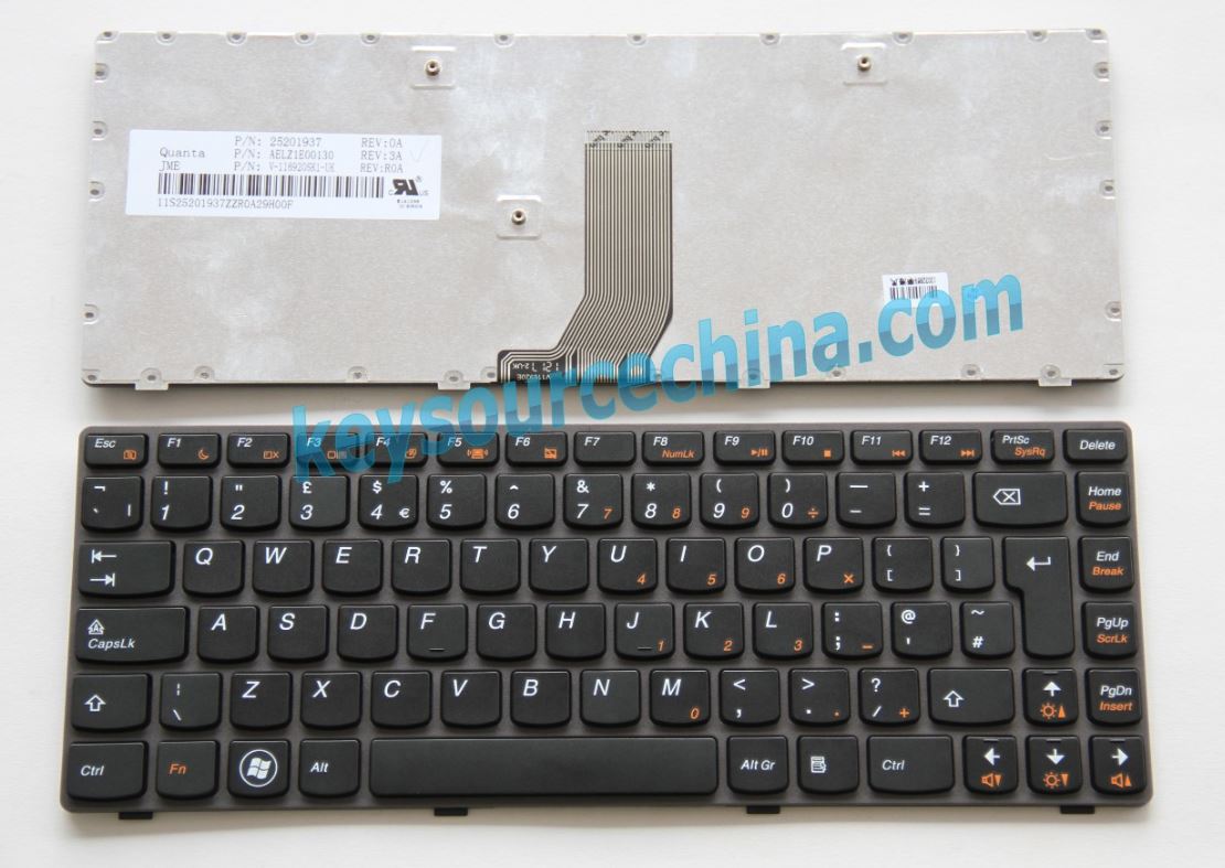 V-116920SK1-UKOriginal Lenovo Ideapad Z380 Z385 Z480 Z485 G480 G485 Laptop Keyboard UK Complete NEW