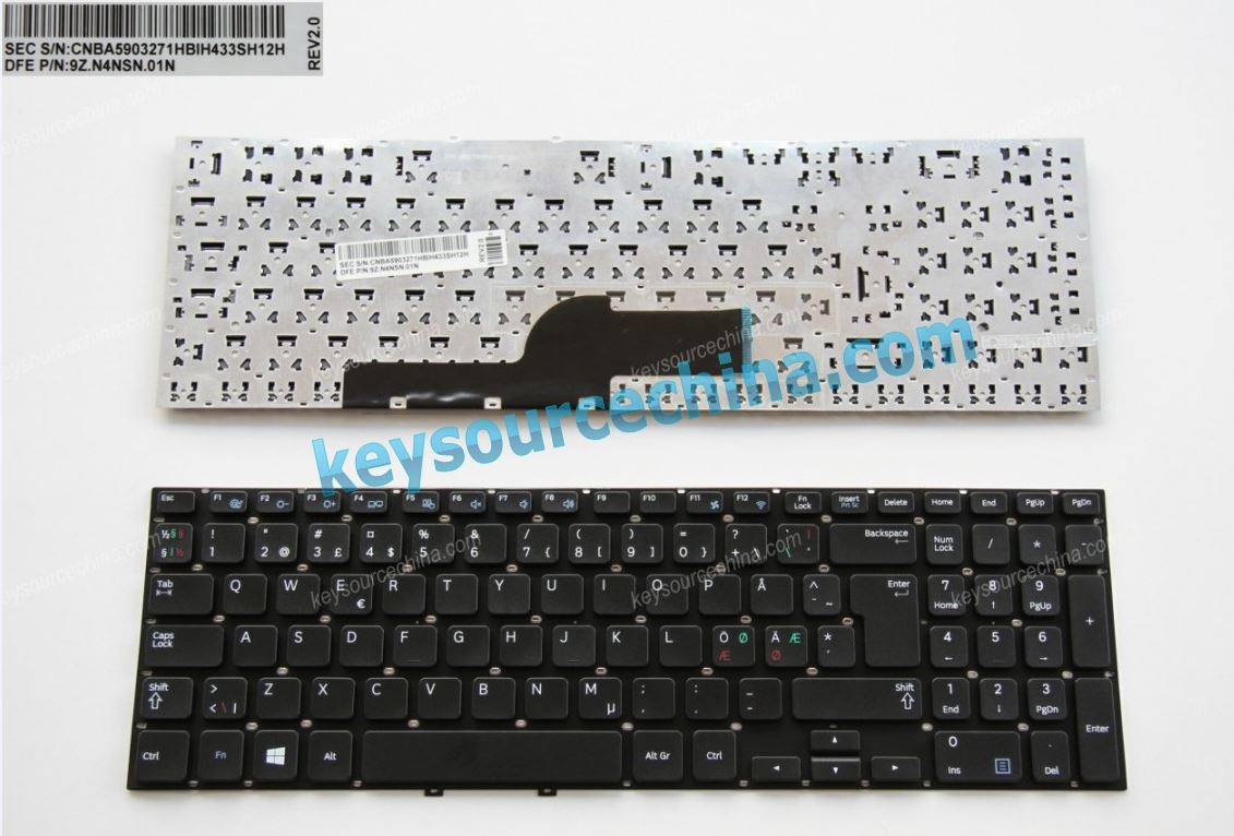Samsung NP355V5C Nordic keyboard black,Samsung 550P5C Nordic keyboard black