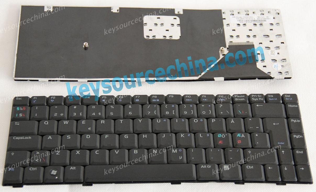 Asus w3 w3j a8 f8 n80 Nordic laptop keyboard black