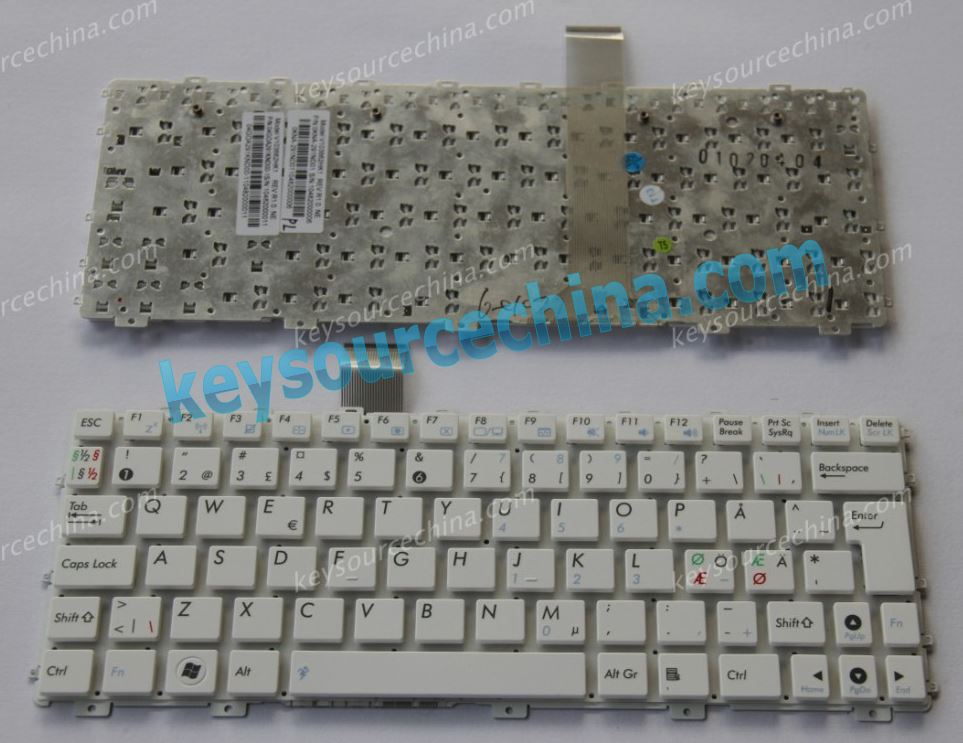 0KNA-291ND01 Asus 1015 Nordic laptop keyboard white