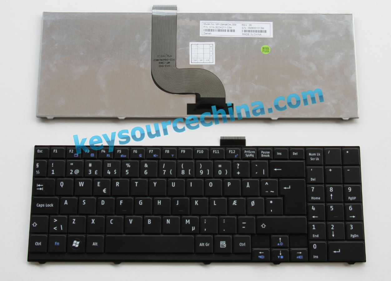 MP-09A96DK-359 Medion akoya md97930 S5612 S5611 Dansk tastatur