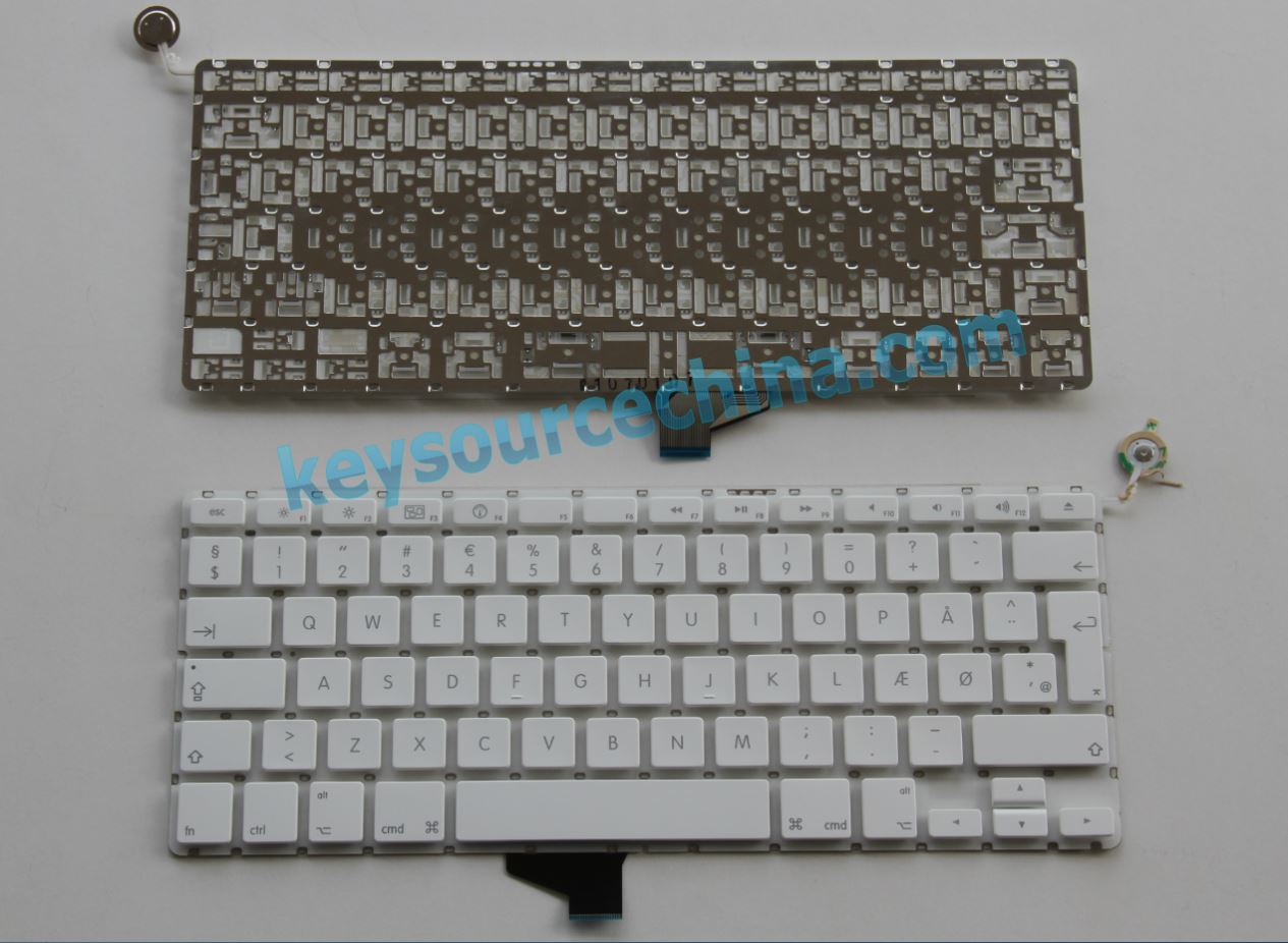 Apple Macbook AIR A1342 Dansk bærbare tastatur white