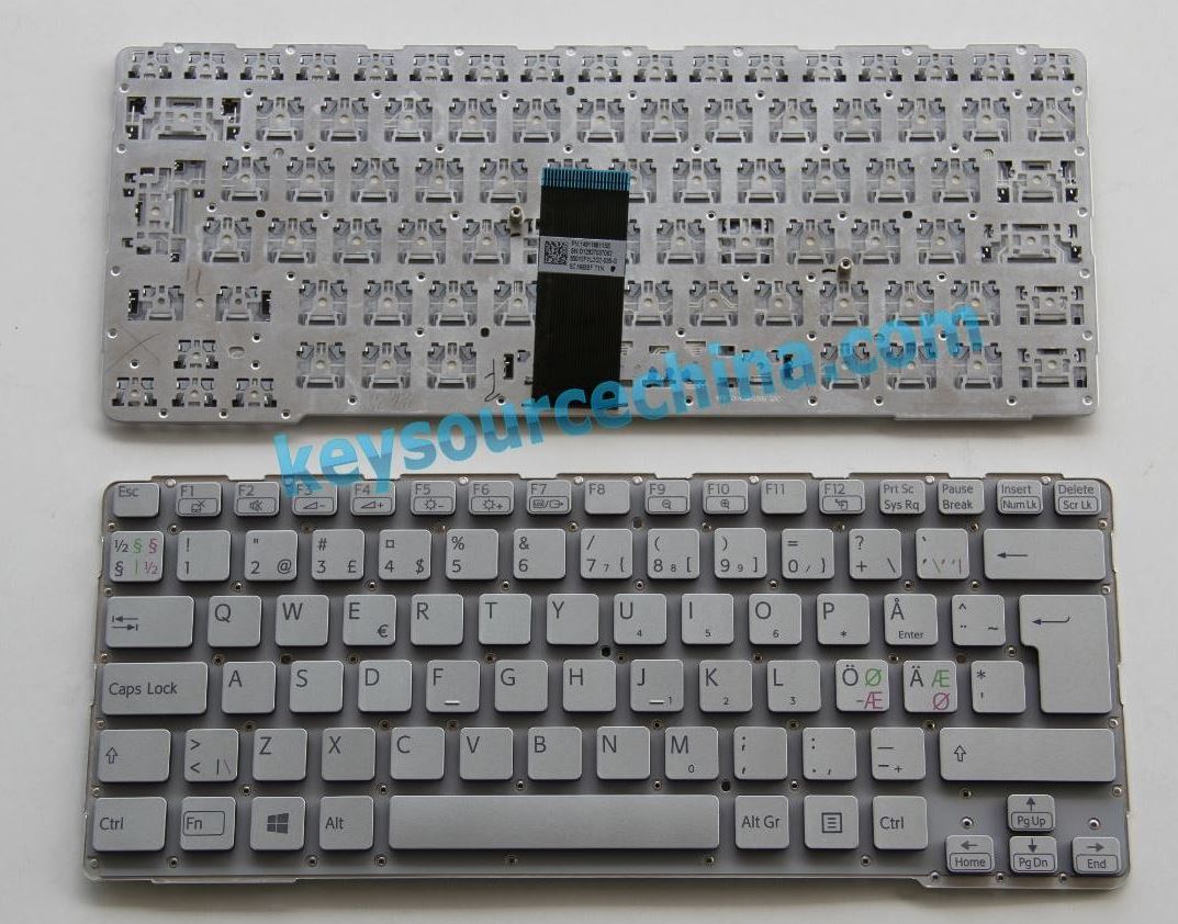 P/N:149118811 Sony Vaio SVE14A SVE14A1 SVE14A2 SVE14A3 Nordic keyboard