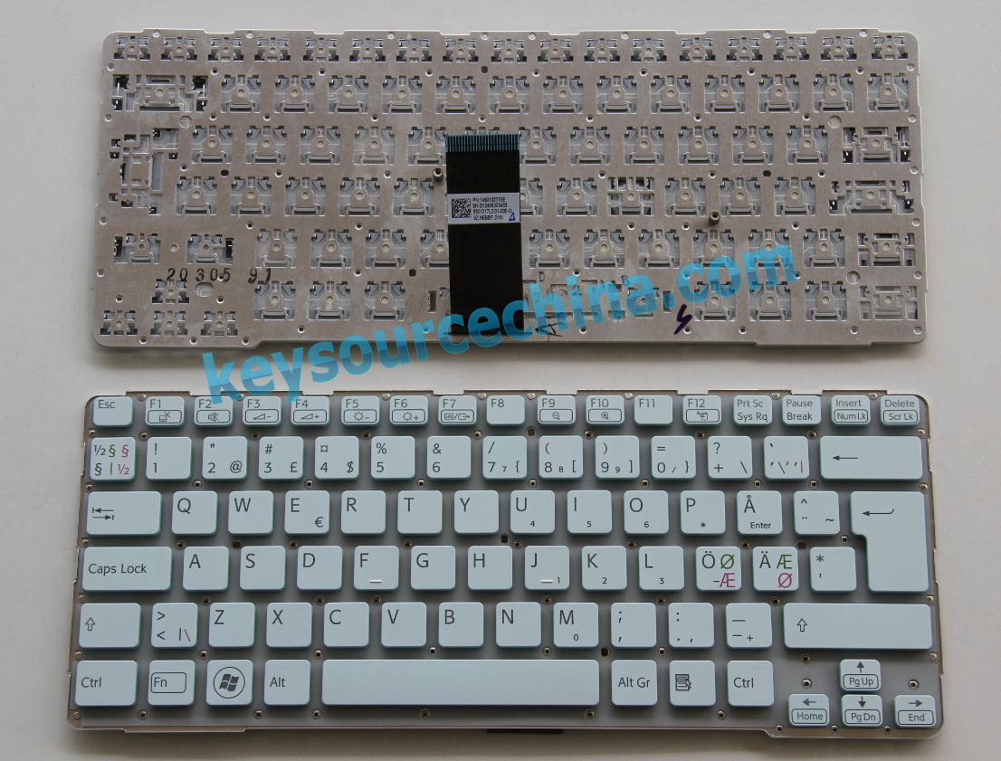 P/N:149010371 Sony Vaio SVE14A SVE14A1 SVE14A2 SVE14A3 Nordic keyboard