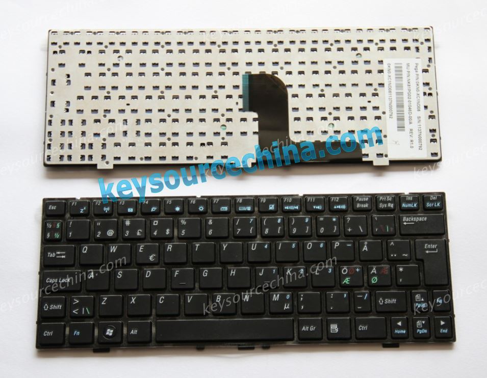 MP-0GJ66DN-528B Medion akoya E1226 Nordic keyboard black