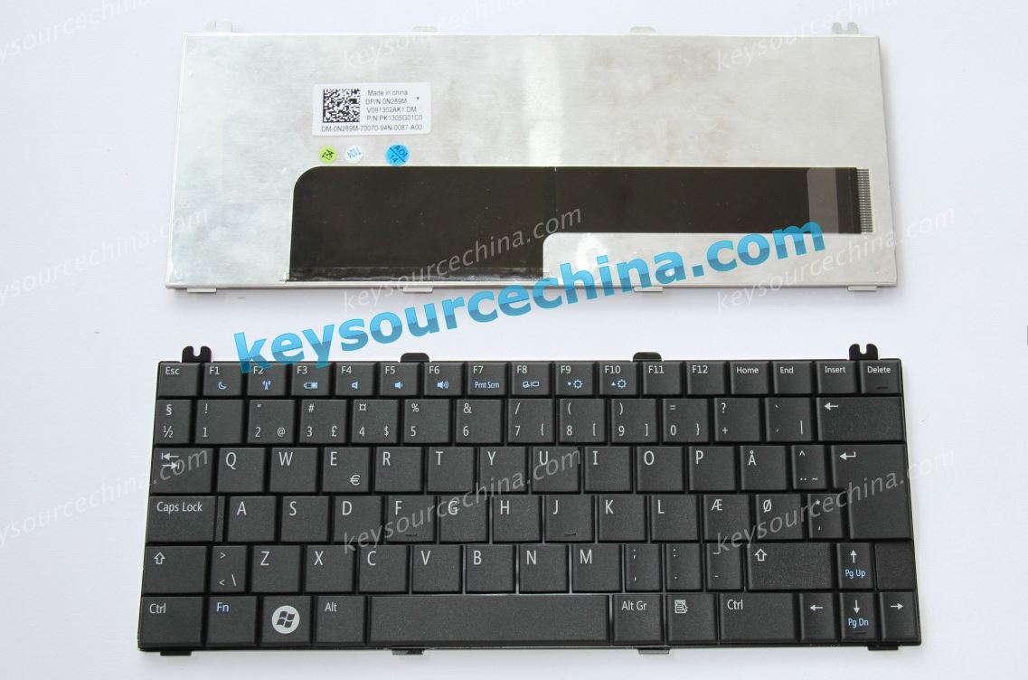 Dell Mini 1210 Dansk bærbar tastatur V091302AK1