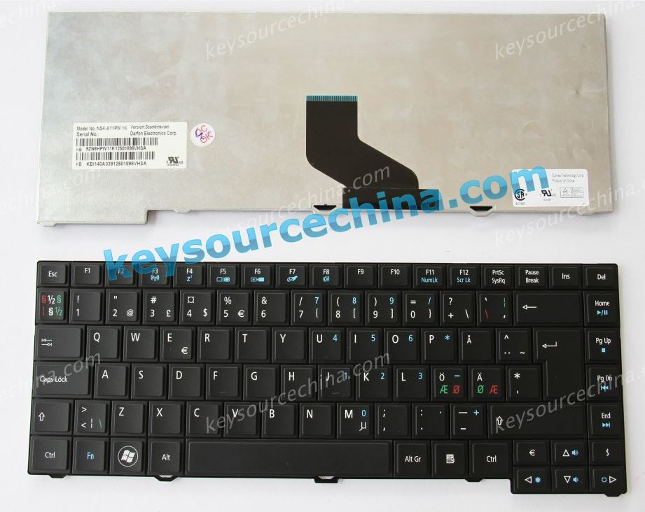 Acer Travelmate 4750 Nordic keyboard KB.I140A.339