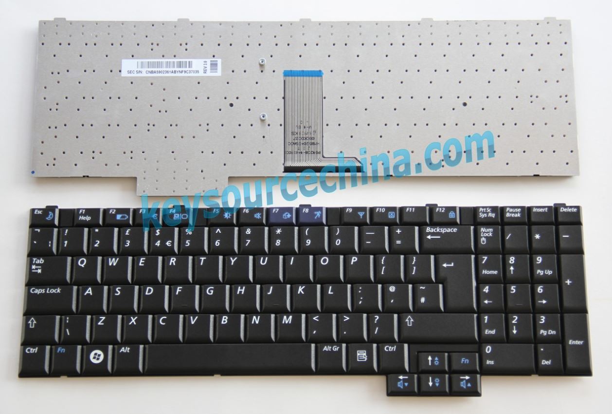 Original Samsung R610 NP-R610 R610H laptop Keyboard UK Complete