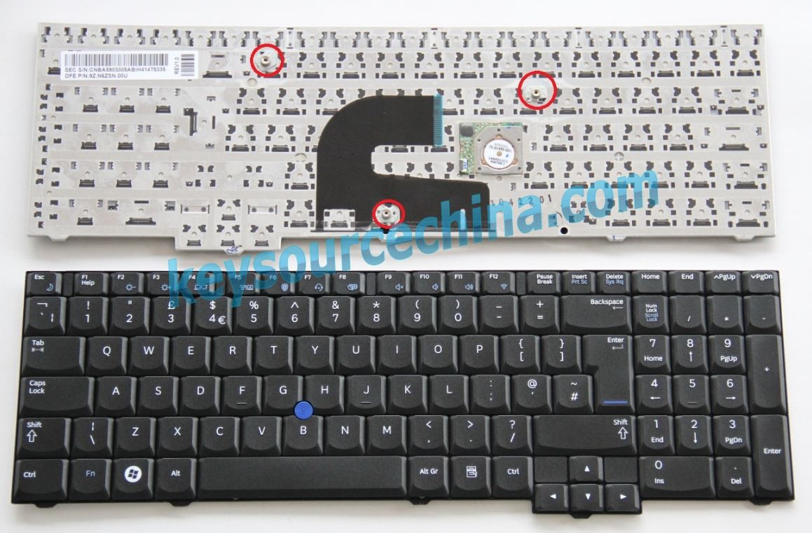 9Z.N6ZSN.00N Original Samsung 400B5B NP400B5B 400B5C NP400B5C NP600B5B NP600B5C Laptop Keyboard UK Complete