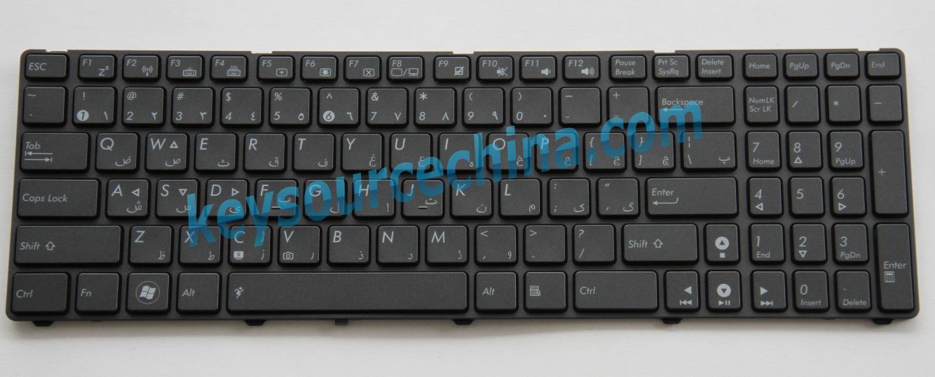 04GNV33KFS02-3 , ASUS G51 G53 G60 G72 G73 VX7 U50VG Backlight Persian laptop keyboard, صفحه کلید لپ تاپ