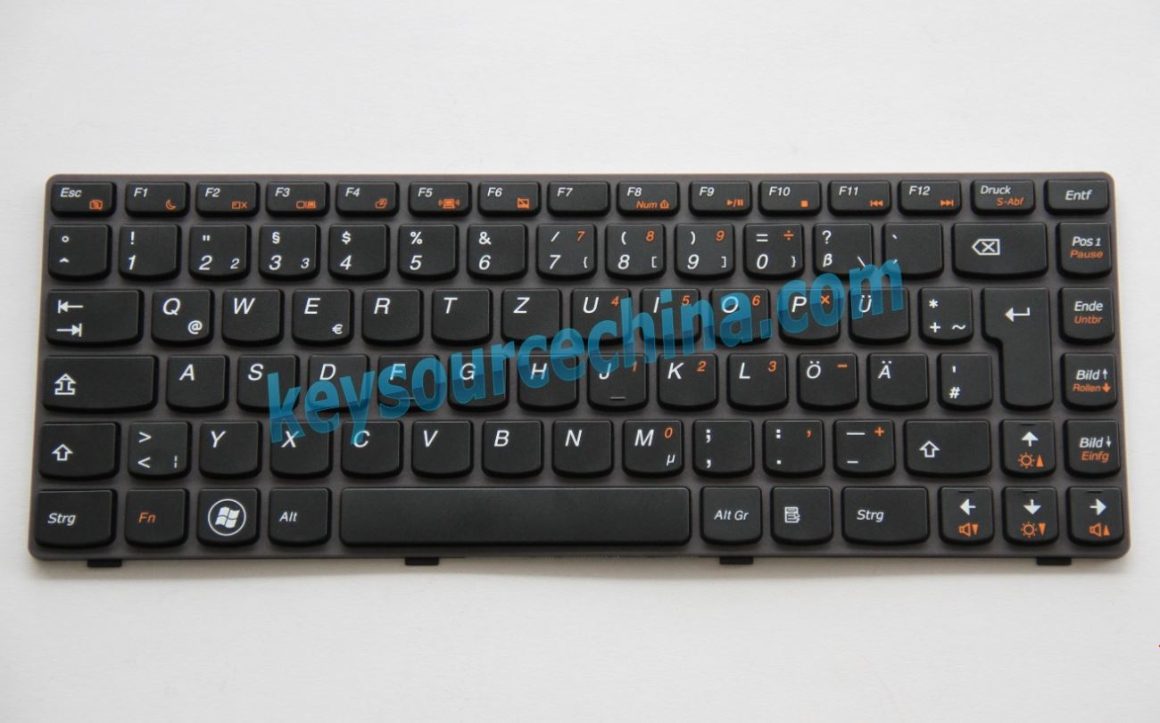 V-116920SK1-GR Original Notebook Tastatur, deutsch (DE) schwarz für Lenovo Ideapad Z380 Z385 Z480 Z485 G480 G485