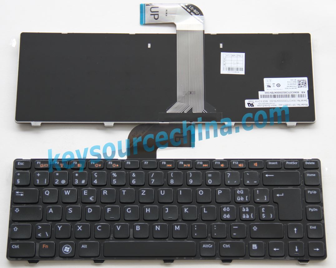 0HK1Y6 DELL Inspiron 14R-N4110 M4040 N4050 N5040 N5050 M5040 Vostro 1440 1550 3350 QWERTZ-Tastatur Laptop Schweiz (CH) Keyboard