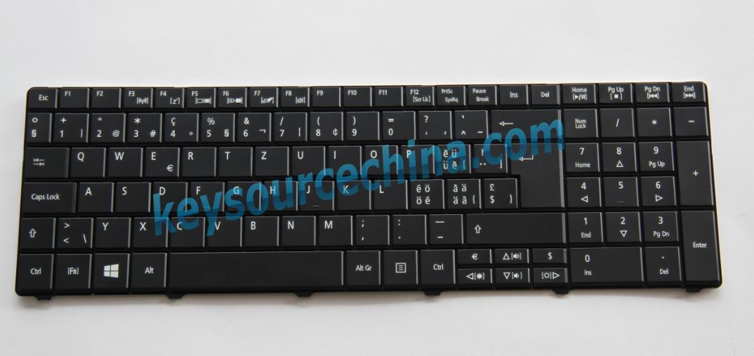 PK130PI1B10 ACER Aspire E1-521 E1-531 E1-571 TravelMate P253-M P453-M black QWERTZ-Tastatur Laptop (Schweiz / Swiss)(CH/SW)