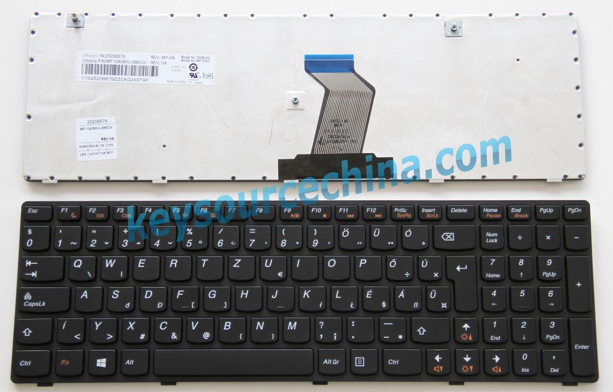 HUN Hungary Keyboard Gyári Új Magyar nyelvű QWERTZ Billentyűzet for Lenovo IdeaPad G580 G585 V580 V585 Z580 Z585