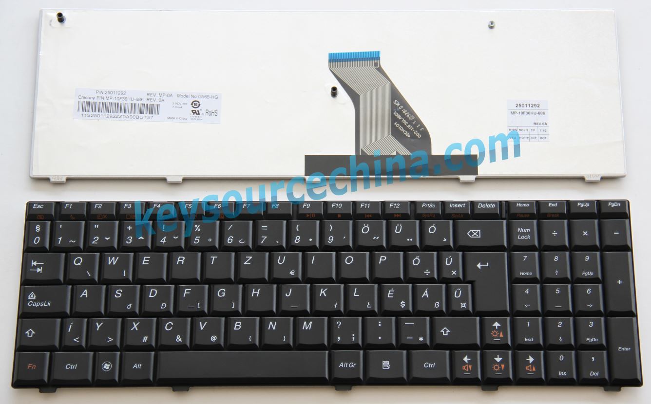 HUN Hungary Keyboard Gyári Új Magyar nyelvű QWERTZ Billentyűzet for Lenovo Ideapad G560 G560E G565