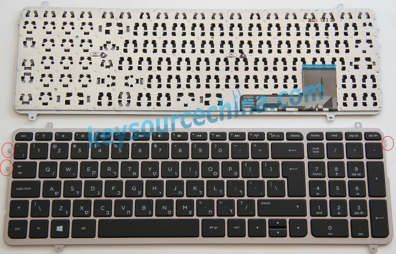HP M6-K Series מקלדת למחשב נייד Hebraic(HB) Keyboard