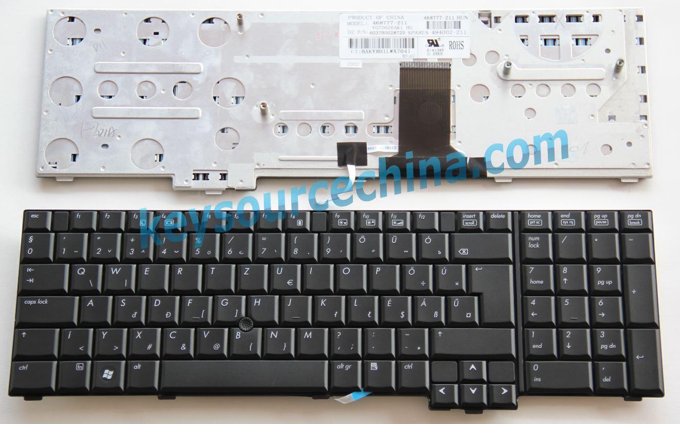 HUN Hungary Keyboard Gyári Új Magyar nyelvű QWERTZ Billentyűzet for HP EliteBook 8730w
