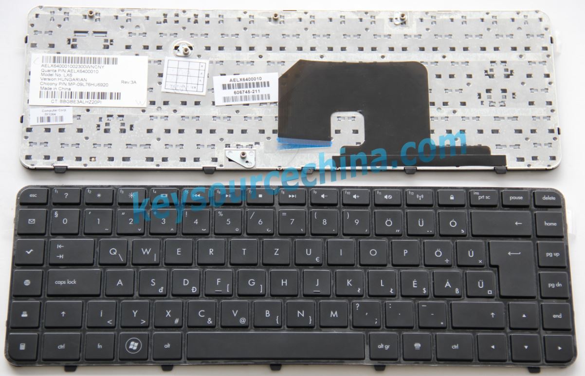 HUN Hungary Keyboard Gyári Új Magyar nyelvű QWERTZ Billentyűzet for HP Pavilion DV6-3000 Series